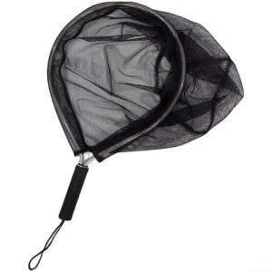 Épuisette compacte pour pêche à la mouche avec poignée résistante, cadre en métal pliable, sac en maille pour séchage rapide, convient pour la pêche en mer et en ruisseau (diamètre 35 cm) (hibeautystore, neuf)