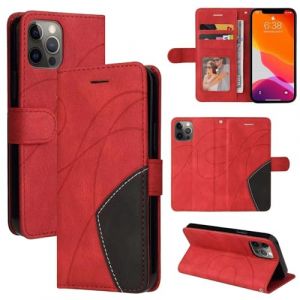 GoodcAcy Coque pour Nokia 5.3,Etui Protection Housse Premium en Cuir PU, [Emplacements Cartes], Pochette Flip Case Compatible avec Nokia 5.3 (Rouge) (TENGLAN, neuf)