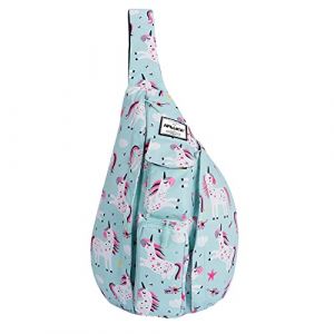 HAWEE Sport Sac de Poitrine Voyage Sling Sac &agrave; Bandouli&egrave;re Crossbody Sac &agrave; Dos de Multifonction Casual for Hommes Femmes Adolescentes Travail Etude Escalade Randonn&eacute;e Courir, Licorne Blanche Rose, L (HAWEEDEAL, neuf)