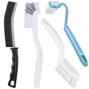 Xemnys Lot de brosses &agrave; joints - Brosse de nettoyage d'angle &agrave; poils durs - Brosse de nettoyage pour bords de WC - Brosse de nettoyage en profondeur pour salle de bain, maison, salle de bain, douche (lize100e, neuf)