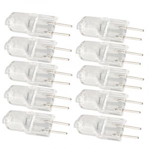 JZLBBC Ampoules Halog&egrave;nes G4 20W 6V Ampoules Halogen G4 T3 Jc Type 2 Broches Blanc Chaud Dimmable Pour Ampoule Microscope Projecteur,Ampoule D'Instrument,5W,10Pc (baihstor, neuf)