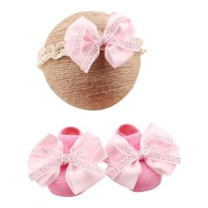 Bandeau en dentelle tendance pour b&eacute;b&eacute; A & Grips Ensemble de chaussettes confortables pour b&eacute;b&eacute; pour un usage quotidien et une occasion sp&eacute;ciale (museourstyty, neuf)