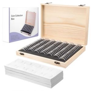 Fippy Rangements pour Pièces de Monnaie, Boite Pieces de Monnaie Collection Comprend 100 Capsules de Pièces de Monnaie pour Collection de Pièces 18mm 21mm 25mm 27mm 30mm (Zeengo, neuf)