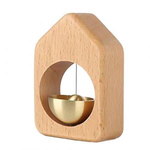OPENSEURS DE LA BORD DES COMPRISEURS - Connette d'entr&eacute;e magn&eacute;tique, sonnette en bois | Alerte de porte d'artisanat en laiton, carillon de porte d'installation facile, Sound Pleasant Sound Entry Bell (themyina, neuf)