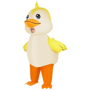 RHYTHMARTS Costume gonflable en forme de canard - Costumes gonflables d&rsquo;Halloween pour adultes - Costume gonflable de canard pour adultes - D&eacute;guisement pour adultes (Shuwei-EU, neuf)