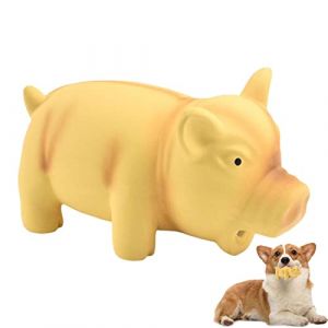 Jouet pour Cochon Qui couine | Jouet interactif en Caoutchouc pour Chien, Mignon Cochon, grincement, Jouet &agrave; m&acirc;cher pour Animaux Compagnie, Style Mignon Piggy (andate, neuf)
