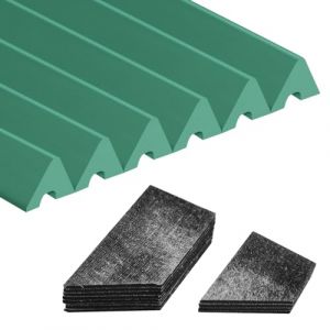 PolyMath Billard K66 Tampon en Caoutchouc Coussin de Rail de Table de Billard (Jeu de 6) Accessoires de Pare-Chocs de Rechange - 7/8/9 Pieds et Housses de Coussin de Table de Billard 12-3 mm / 0,12 (HappyMood  Sports, neuf)