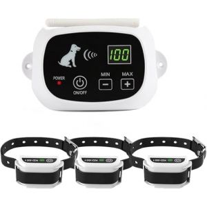 CNNONE Syst&egrave;me &agrave; Distance de cl&ocirc;ture pour Chien sans Fil KD-661 Gros Chiens Dispositif de cl&ocirc;ture &eacute;lectronique Collier de Dressage pour Animaux de Compagnie &eacute;tanche Choc &eacute;lectrique r&eacute;glable 1with3 (GuDeRui, neuf)