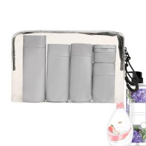 Flacon de shampooing de voyage &ndash; Distributeur de voyage vide rechargeable &ndash; Fournitures de voyage portables anti-fuite Bouteille de voyage pour shampooing, gel douche, lotion, cr&egrave;me pour le (qihongHaostore, neuf)