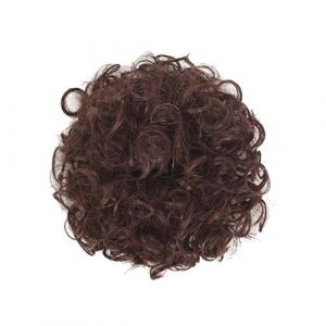 Cheveux naturels boucl&eacute;s en fibre synth&eacute;tique Draw String Bun Postiche Parfait pour les matins occup&eacute;s et les dates Accessoires de coiffure rapides Extension de cheveux pour femmes (huiouer, neuf)