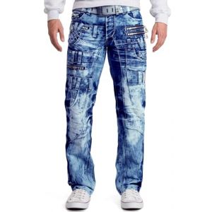 KOSMO LUPO Herren Jeans KM009-bans W32/L32 (bans24, neuf)