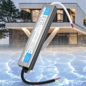 SUCIKORIO LED Transformateur 220V 24V 300W 12,5A Ext&eacute;rieur Etanche IP67, Alimentation LED Driver 24V 300W Ultra Fin LEDs Transfo Alimentation &agrave; D&eacute;coupage Convertisseur De Tension AC &agrave; DC Transfo LEDs (Darmoo, neuf)