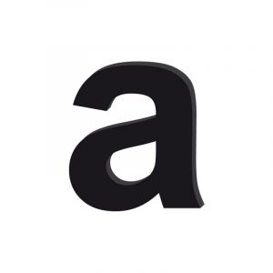 Adzif.biz Le sticker de decoration - Lettre D&eacute;corative Verre Acrylique Noir. Lettrage Adh&eacute;sif Verre Synth&eacute;tique. Lettre Autocollante pour Pr&eacute;nom, D&eacute;coration Mariage, Enseigne (Forum France, neuf)