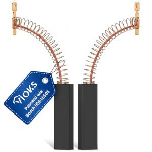 VIOKS Lot de 2 balais de charbon de rechange pour machine à laver Bosch 616505 00616505 00631706 39L224 4,8 mm Pour moteur électrique machine à laver Bosch, Siemens (vioks-de, neuf)