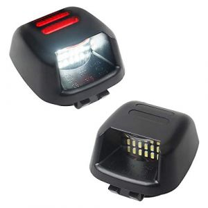 Ntcpefy 2Pcs Tube Rouge LED Plaque D'Immatriculation LumièRe pour Navara D40 2005-2016 (Wangtao21, neuf)