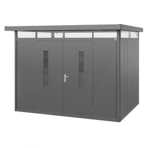 GFP Primeyard Abri de Jardin en m&eacute;tal 298x228x231 cm Armoire de Jardin Anthracite (INTENT24, neuf)