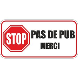 JINTORA Autocollant de Voiture - Pas DE PUB - 1 pièce - 80x40 mm Sticker macbook Laptop Moto Boite aux a Lettre Stop pub Anti vitre Ordinateur Portable fenêtre (MON IMMAT, neuf)