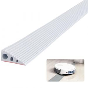 BRIMOREA Rampe de seuil de porte en caoutchouc, 6,5x2,5x100CM, rampe de trottoir en PVC, robot aspirateur, rampe de seuil auto-adh&eacute;sive pour fauteuil roulant, poussette, d&eacute;ambulateur et trottinette (BRIMOREA, neuf)