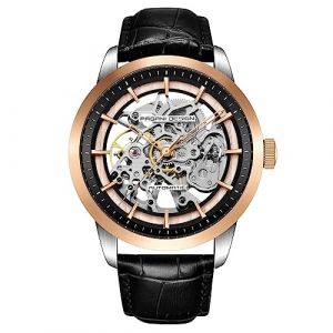 Pagani Design Classique Fashion Montre mécanique Automatique Squelette pour Hommes Bracelet en Cuir Acier Inoxydable Montre étanche Business Analogue Sports à remontage (Tyberley Watch Store, neuf)