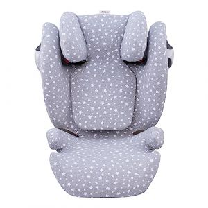 JYOKO Kids Housse pour siège Auto bébé en Coton Compatible avec Cybex Solution M et Pallas B - Fix (White Star) (JYOKO, neuf)