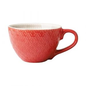 KMQRDZi Grande tasse &agrave; caf&eacute; XXL en c&eacute;ramique 700 ml avec anse, bol pour petit-d&eacute;jeuner, c&eacute;r&eacute;ales, soupe, porridge, salade, tasse en c&eacute;ramique extra large (380 ml, rouge) (KunMingQianRuDianZiShangWuYouXianGongSi, neuf)