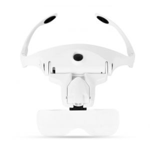 Loupe Serre-T&ecirc;te Avec Lumi&egrave;re LED, Lunettes Loupe Mains Libres Loupe De T&ecirc;te, 5 Verres 1.0-3.5X R&eacute;glable Loupe Grossissante Lunette Loupe Avec Lumi&egrave;res LED Pour Lecture, R&eacute;parations, Travaux Pr&eacute;cision (Candeon, neuf)