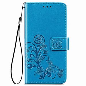 RanTuo Coque pour Wiko Y82 Etui, Fentes Cartes, avec Support, PU Cuir &agrave; Rabat Flip Housse &Eacute;tui pour Wiko Y82.(Bleu) (RanTuo, neuf)