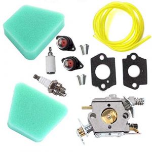 AISEN Carburateur avec filtre à air, bougie d'allumage pour Partner 350 351 370 371 390 420 McCulloch 333 335 338 435 436 440 Poulan 2050 2055 2115 2175 2250 2750 275555555550 . (Topartshome, neuf)