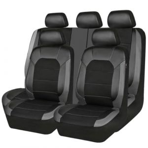 Housses de Siège Voiture pour Dacia Jogger 2022 2023 2024 2025, ImperméAble Siege Protecteur De Coussi PU Cuir Avant Arrière Couvre Sieges Accessoires,Grey (Yingrui Chang, neuf)