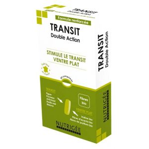 NUTRIGÉE - Transit Double Action - Paresse Intestinale - Ventre Plat - Facilite La Digestion, Régénère La Flore, Régule Le Transit - 1 à 3 Prises/Jour - 30 Comprimés - Fabriqué en France (MA SANTE NATURELLE, neuf)
