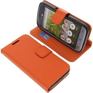 foto-kontor Housse Compatible avec Doro 8031 Style Livre Orange Coque de Protection Portefeuille (Foto-Kontor, neuf)