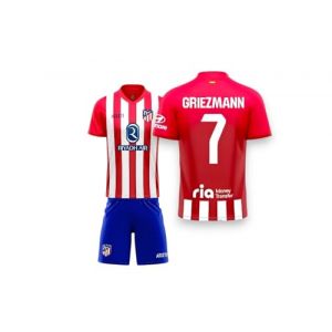 Atlético de Madrid 23-24 Kit 1ª Griezmann pour enfant, 1ère, 8 ans (Personalizador, neuf)