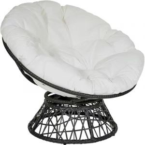 Coussin de Jardin, Coussin Fauteuil rotin, Fauteuil Jardin, Suspendu, Rond Coussin de Chaise, Coussins de siège pour l'intérieur/extérieur Coussins de siège Ronds Coussins de Jardin pour la Maison (LWX SHOP, neuf)