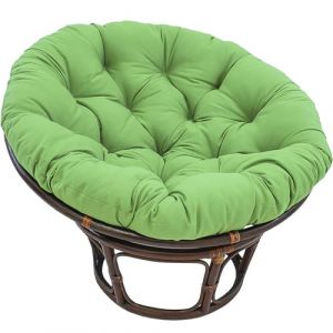 G&eacute;n&eacute;rique Grand Coussin Rond pour Chaise Papasan, Coussins de Si&egrave;ge pour Panier Suspendu en Rotin Hiseng Coussin Rond pour Chaise Papasan (Vert, 60x60cm) (TYMJDZ, neuf)