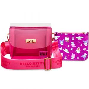 Get Trend Hello Kitty Sanrio Sac Bandouli&egrave;re Fille et Adolescente avec Porte Monnaie, Petite Sacoche avec Sangle R&eacute;glable (Rose Hello Kitty) (Get Trend., neuf)