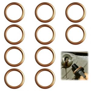 Joint Vidange Voiture pour Citroën Peugeot Renault Opel MINI Dacia 7703062062 11137546275 7703062023 11026-00QAB 31338 4404724 7546275, 16 x 22 x 2 mm Cuivre Rondelle, 10Pcs Joint Bouchon Vidange (NenJiangJie, neuf)