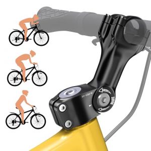 NICEDACK Potence de vélo 31,8 mm x 100 mm, Potence de Guidon de vélo en Alliage d'aluminium réglable ± 60 °, Potence de Guidon Antirouille réglable pour vélo électrique, VTT, vélo de Route (NICEDACK®DE, neuf)