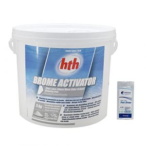 HTH Brome ACTIVATOR Oxygen Shock Granulés - 5kg | Activateur de Brome - Oxygène Actif Choc - Désinfection Choc sans Chlore - Dissolution Rapide + 10 Tests HPS OFFERTS 6 en 1 (HEXAGON PISCINE ET SPA, neuf)