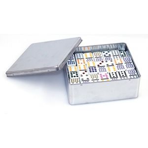 Philos - 3629 - Domino - Double 15 dans bo&icirc;te de m&eacute;tal (blackbox Internet GmbH, neuf)