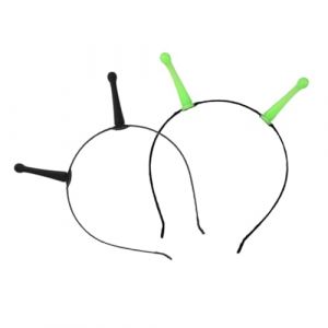 Warmhm 2pi&egrave;ces Serre-t&ecirc;te Extra-terrestre Design Pour Halloween Lot De Bandeaux Cosplay Avec Antennes Accessoire De D&eacute;guisement L&eacute;ger Et Confortable (Demetrius Rick, neuf)