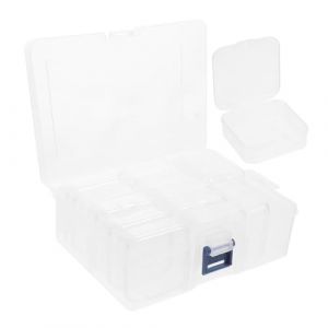 Hemobllo Bo&icirc;te de Rangement pour Bijoux Petite Bo&icirc;te &agrave; Bijoux avec &Eacute;tui &agrave; Fermoirs Oreilles de Rangement pour Bouchons Oreilles et Accessoires (Leopolerd, neuf)