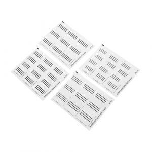 Vaguelly 4Pièces Autocollants de Positionnement pour Française Forme de Croissant Pochoirs Idéaux pour Ongles Outils de Nail Art Adhésifs Doux et Durables pour Salon (Bustling Xin, neuf)