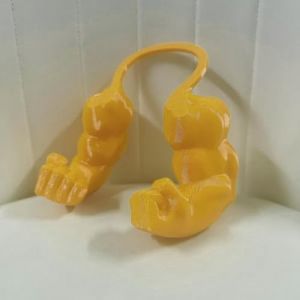 Chat with Muscular Arms - Accessoire De Costume Amusant en Impression 3D pour Chats Et Petits Chiens, D&eacute;corations Amusantes, Id&eacute;al pour Les F&ecirc;tes D'hallowe (Jaune, Poing) (TPFOON FR, neuf)