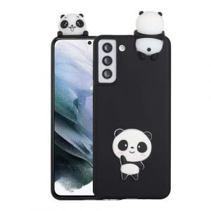 SEHEYA Coque Panda Compatible avec Samsung Galaxy S25 Etui en Silicone TPU Souple Mignon Motif Anime Housse de t&eacute;l&eacute;phone Antichoc Doux Protection Case (SEEYA, neuf)