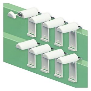 KLEMMFLEX Support Serrage Court avec Support métallique, pour Store Enrouleur Klemmfix/Double/Duo, sans perçage pour Le Serrage, 8 pièces, comme Accessoire Suspension, Fixation sur la fenêtre en PVC (Der Jalousienladen, neuf)
