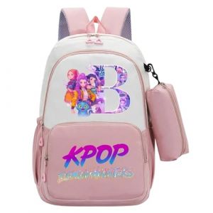G&eacute;n&eacute;rique Sac &agrave; dos K-Pop Demon Hunters Sacs d'&eacute;cole K POP Hunters Huntrix Anime Rumi/Mira/Zoey Imprim&eacute;s de personnages de Films Sac &agrave; dos Imperm&eacute;able et Portable pour Les Fans Gar&ccedil;ons et Filles (PANGKII, neuf)
