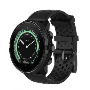 Gheper Bracelet en silicone souple dichromatique compatible avec Suunto 9 Baro/Suunto 7/Suunto 9/Suunto D5/Suunto Spartan Sport Wrist HR Bracelet de rechange pour montre intelligente (Gheper-FR, neuf)