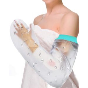 EuyiHlybt Protege Platre Bras Adulte, Protections pour Pl&acirc;tre, Protection Platre Bras Adulte, Protege Platre Piscine Doux et Confortable, R&eacute;utilisable Protege Douche pour Bandages et Pansements (EuyiHlybt, neuf)