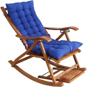 SHAIRMB FainéAnt Coussin Pad, Terrasse de Jardin éPais Grand Fauteuil à Bascule Coussin, Fauteuil Inclinable Relaxer Coussin de Chaise, pour Rotin Fauteuil Inclinable,Bleu,48 * 120cm (haojia wei, neuf)
