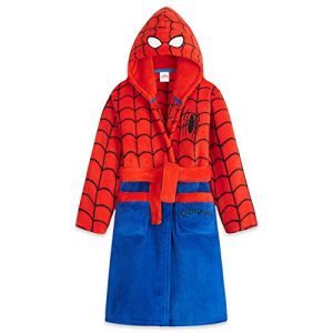 Marvel Robe de Chambre Enfant Gar&ccedil;on Spiderman - Peignoir Enfant Polaire (Rouge/Bleu, 9-10 ans) (Get Trend., neuf)